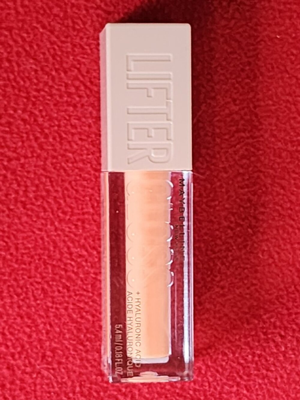 Maybelline New York Lifter Gloss w/Hyaluronic Acid .18fl oz Color 022 Peach Ring